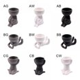 thumbnail image 2 of Ceramic Flower Pot Human Shaped Planter Pot Ceramic Succulent Planter Vase Planter Container For Home Garden Office Desktop Decoration, 2 of 5