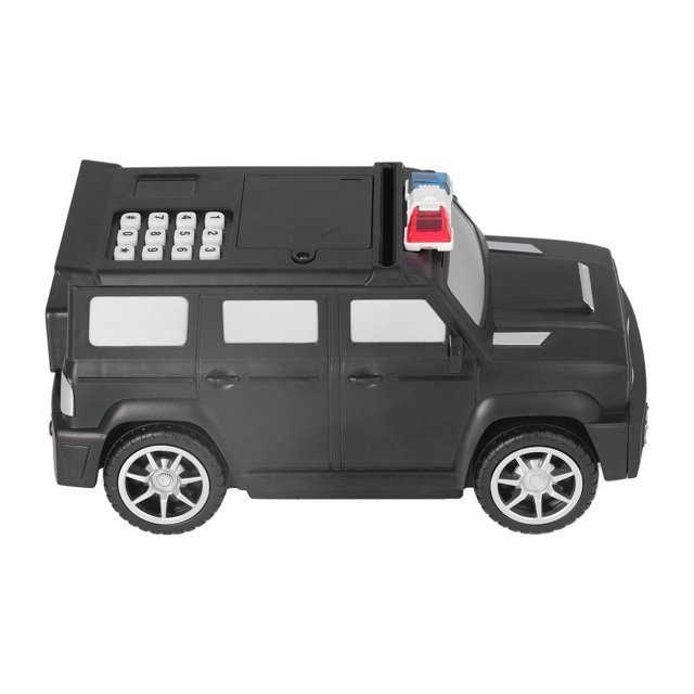 Car Bank, Electronic Automatic Money Car Bank For Decoration For Children Black,White