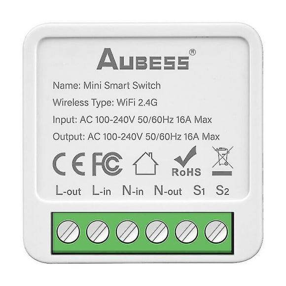 Tuya Smart Wifi Switch 16a 2 Way Control Switches Mini Smart Breaker Smart Life Control Support Alexa Google Home Yandex Alice