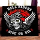 thumbnail image 3 of Manta de Hells Angels Sons of Anarchy Hell Riders, Decke,deka, couverture,viltti,koc, 담, deken,cobertor,frazada, täppe, teppe, 3 of 4
