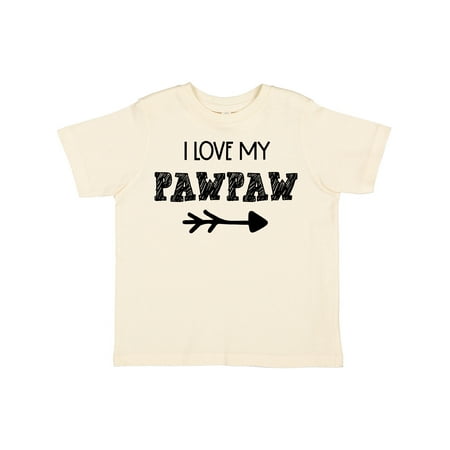 

Inktastic I Love My Pawpaw with Arrow Gift Toddler Boy or Toddler Girl T-Shirt