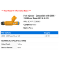 thumbnail image 2 of Fuel Injector - Compatible with 2005 - 2009 Land Rover LR3 4.4L V8 2006 2007 2008, 2 of 2