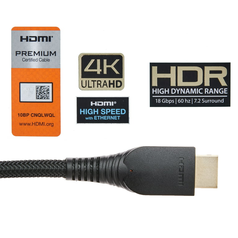 High Speed HDMI Cable w. Ethernet (multiple sizes available)