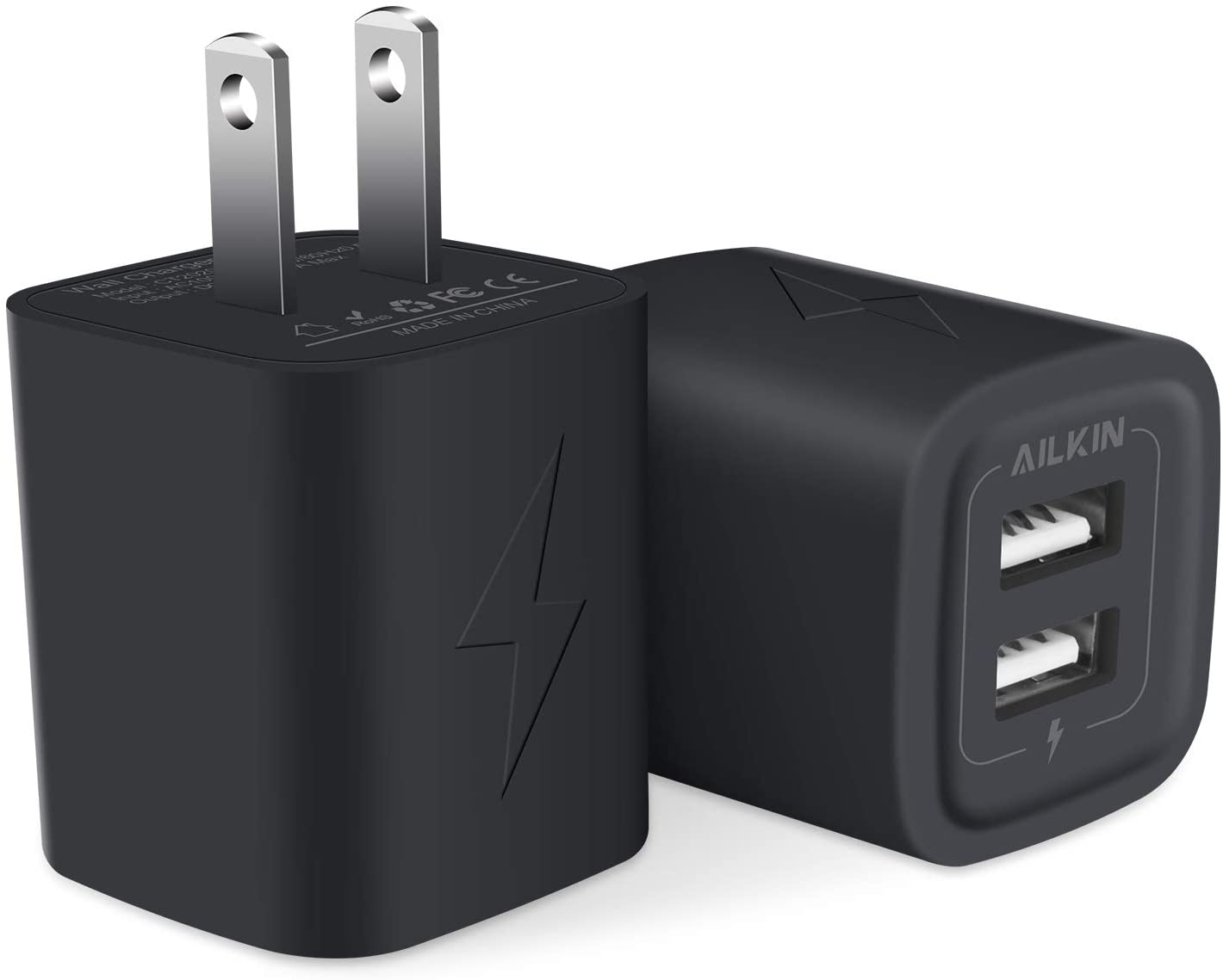 Wall Charger Plug, USB Charger Cube, 2.1A 2Muti Port USB Adapter Power