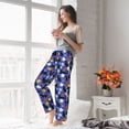 thumbnail image 5 of Sigee Black Cats And Flowers print Women's Soft Pajama Pants Lounge Sleep Bottoms with Elastic Waistband and Pockets-XX-Large, 5 of 6