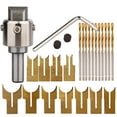 thumbnail image 1 of Bead Drill Set,Over Raised Panel Cabinet Door Ogee Rail And Stile Router Bits, Woodworking Wood Cutter, 1 of 8