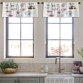 thumbnail image 4 of LALILO Kitchen Curtain Valance Beautiful Mountain Landscape Rod Pocket Window Curtain 52"x 18" Set of 2, 4 of 7