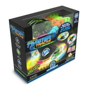 Mindscope Twister Tracks Neon Glow in the Dark 221 Piece (11 feet) of Flexible Assembly Track Race Series