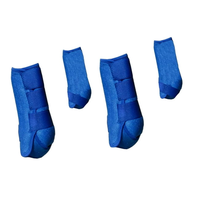 braveheart 4x Horse for Boots Support Reusable Breathable for Protection Comfortable Leg Covers L light green blue S