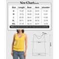 thumbnail image 5 of Women Banded Bottom Tank Tops Ribbed V Neck Sleeveless Casual Tops Summer Loose Fit Shirts, 5 of 6