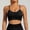 Black, variant on ALLLIST Yoga Women Sportswear Plus Size High Impact Bras Green Comfort Wireless Striped T-Shirt Ladies Bras Size M