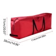thumbnail image 7 of Christmas Tree Storage Bag Holiday Decor Storage Bag Waterproof, Insect-Proof, Dust-Proof Storage Bag Multi-Functional Storage Bag for Wrapping Paper, Ornaments, Wreaths, Garlands(Red M), 7 of 7