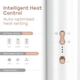 thumbnail image 5 of IG INGLAM MegaAIR Styler, secador de pelo profesional 5 en 1 con cepillo intercambiable, motor BLDC sin escobillas de 110&nbsp;000 RPM, aire caliente iónico, voluminizador y moldeador, color blanco, 5 of 5