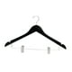 thumbnail image 3 of Percha para ropa con Clips Macarena de madera resistente antideslizante para abrigos y pantalones Negro, 3 of 8