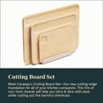 4Piece Double Sided Wood Cutting Board Set Made From FSCCertified