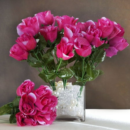 Efavormart 84 Artificial Buds Roses For Diy Wedding Bouquets
