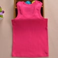 thumbnail image 5 of Sevevn Toddler Kids Boys Girls Fashion Cute Solid Color Soft Sleeveless Bottom Camisole Hot Pink 4 Years Deal of the Week, 5 of 6