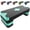 Turquoise, variant on Aerobic Exercise Step, Adjustable Aerobic Stepper for Exercise, Workout Step Platform for Step Up, 26.5" Step Deck with 4" 6" 8" Adjustable Height Risers, Women  Gym Cardio Fitness