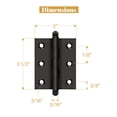 thumbnail image 2 of CH2520U10B 2-1/2" x 2" Hinge; with Ball Tips; Oil Rubbed Bronze Finish, 2 of 5