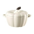 thumbnail image 2 of Ceramic Pumpkin Bowl with Lid and Handle, Ceramic Ramekins Pumpkin Bowls for Soup Baking, Casserole Dish Individual Severing Pot, Stoneware, Oven Safe, 10 FL Oz Capacity, 2 of 7