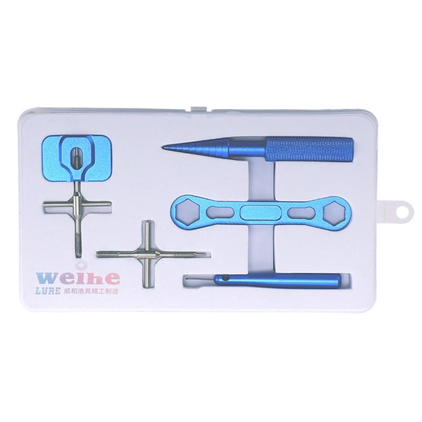 Kit de mantenimiento de carretes de pesca: extracción de rodamientos de bolas, desmontaje de la bobina.