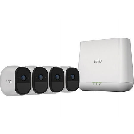 Open Box Arlo Pro 4-Cam System 2-way Audio Wifi HD 4 Camera Kit VMS4430U-100NAR - White