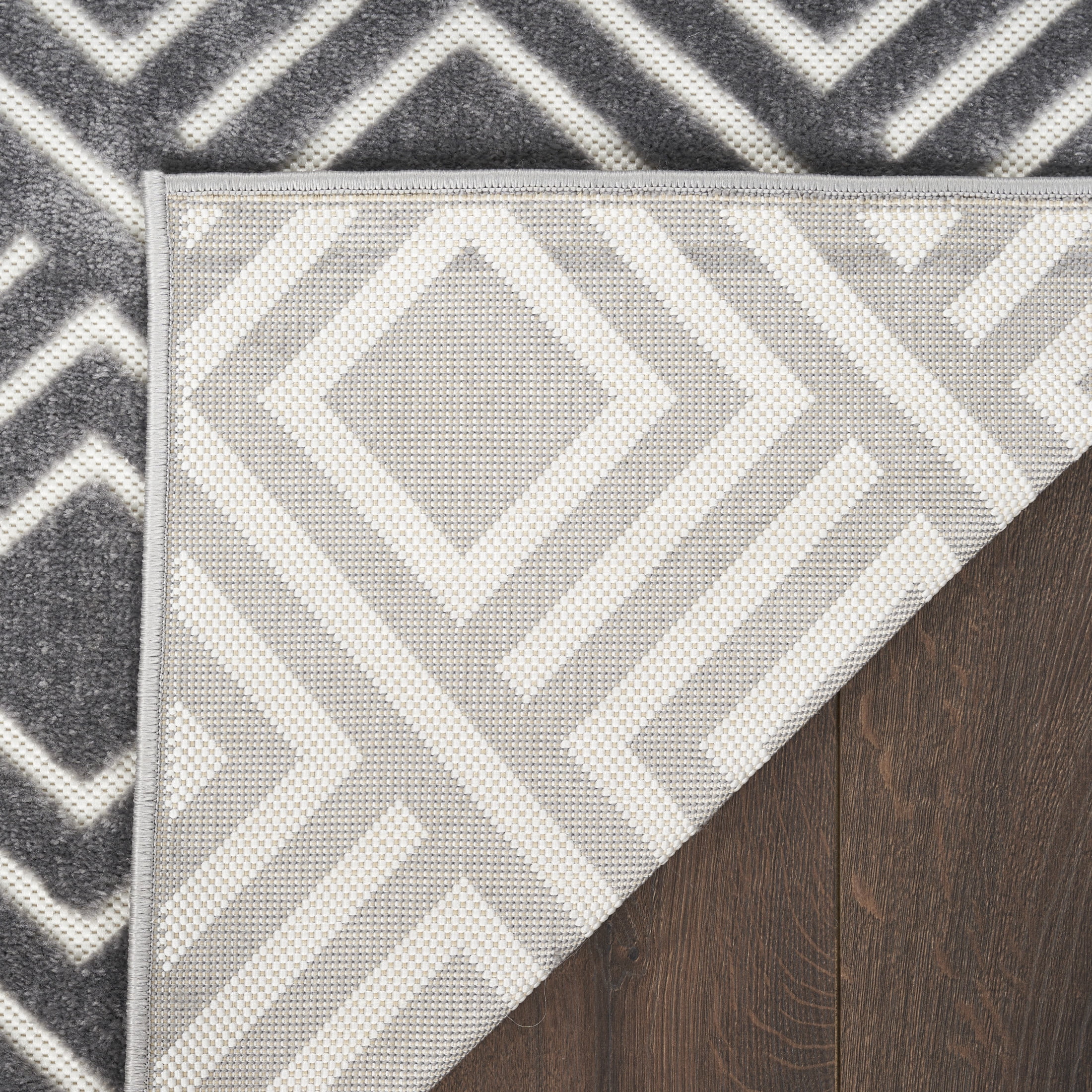 Nourison Casual 9'2" x 12' Grey Modern Indoor Rug