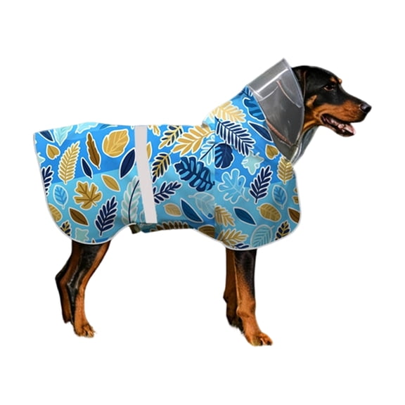 Pet Dog Raincoat Suitable for Large, Medium and Small Dog Reflective Windproof and Waterproof Puppy Rainwear
