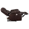 thumbnail image 6 of Sycamore Upholstered Power Recliner Chair Dark Brown, 6 of 10