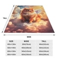 thumbnail image 3 of Vsdgher Cute Cloud Pomeranian Ultra-Soft Micro flannel Blanket Throw Blankets for Couch Sofa, Bed (4 sizes)-60"x50", 3 of 7
