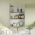 thumbnail image 5 of DV-1VM0187 24'' W x 36'' H LED Lighted Wall Mounted Medicine Cabinets with Mirror and 2 Adjustable Shelves, 5 of 13
