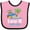 Pink and Black, variant on Inktastic Kauai Hawaii Surfing Boys or Girls Baby Bib
