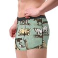 thumbnail image 4 of Disketp Vintage Farm Animals Men'S Boxer Briefs,Soft And Breathable Cotton Underwear With Comfortflex Waistband, 4 of 9