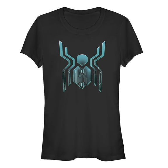 Junior's Marvel Spider-Man: Far From Home Modern Logo  Graphic Tee Black Medium