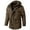 Brown, variant on Mens Parka Comfy Lamb Velvet Hooded Cotton Jacket Thickened Multi-pocket Cotton Coat,Brown
