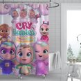thumbnail image 2 of Cry Babies Baby-theme Bathroom Shower Curtain Home Decor,Bath Curtains Durable Waterproof Bath Curtain , Adluts Girls Boys Bathroom Decor House Gifts 52x71inch（130cmX180cm）, 2 of 5