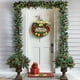 thumbnail image 4 of Corona navideña, adornos navideños, corona para árbol de Navidad, decoraciones colgantes, arreglos de escena, decoración navideña para colgar en la puerta, coronas, coronas decorativas navideñas, 4 of 7