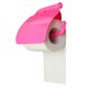 thumbnail image 1 of Tissue Box Bathroom Lavatory Sucker Wall Mounted Toilet Paper Holder Cover Roll Storage Accessory (Rose Red), 1 of 2
