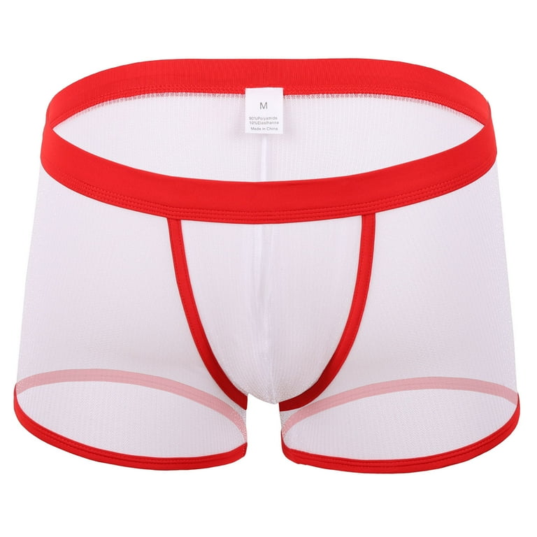 zuwimk Men Underwear Boxer Brief,Mens Micro Mesh Stretch