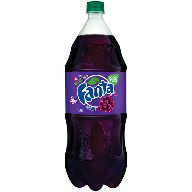 Fanta Grape Soda Fruit Flavored Soft Drink, 2 Liters