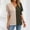 Khaki, variant on KIHOUT Tops for Women's V-Neck Loose Casual Tie Sleeve Color Blocking Top Discount