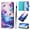 Dream Fairy Valley, variant on Designed for iPhone 17 Premium PU Leather Pattern Flip Wallet Case Cover, Card Slots & Kickstand Wrist Strap Magnetic Closure Protective Phone Case for iPhone 17, Little Pink Daisies
