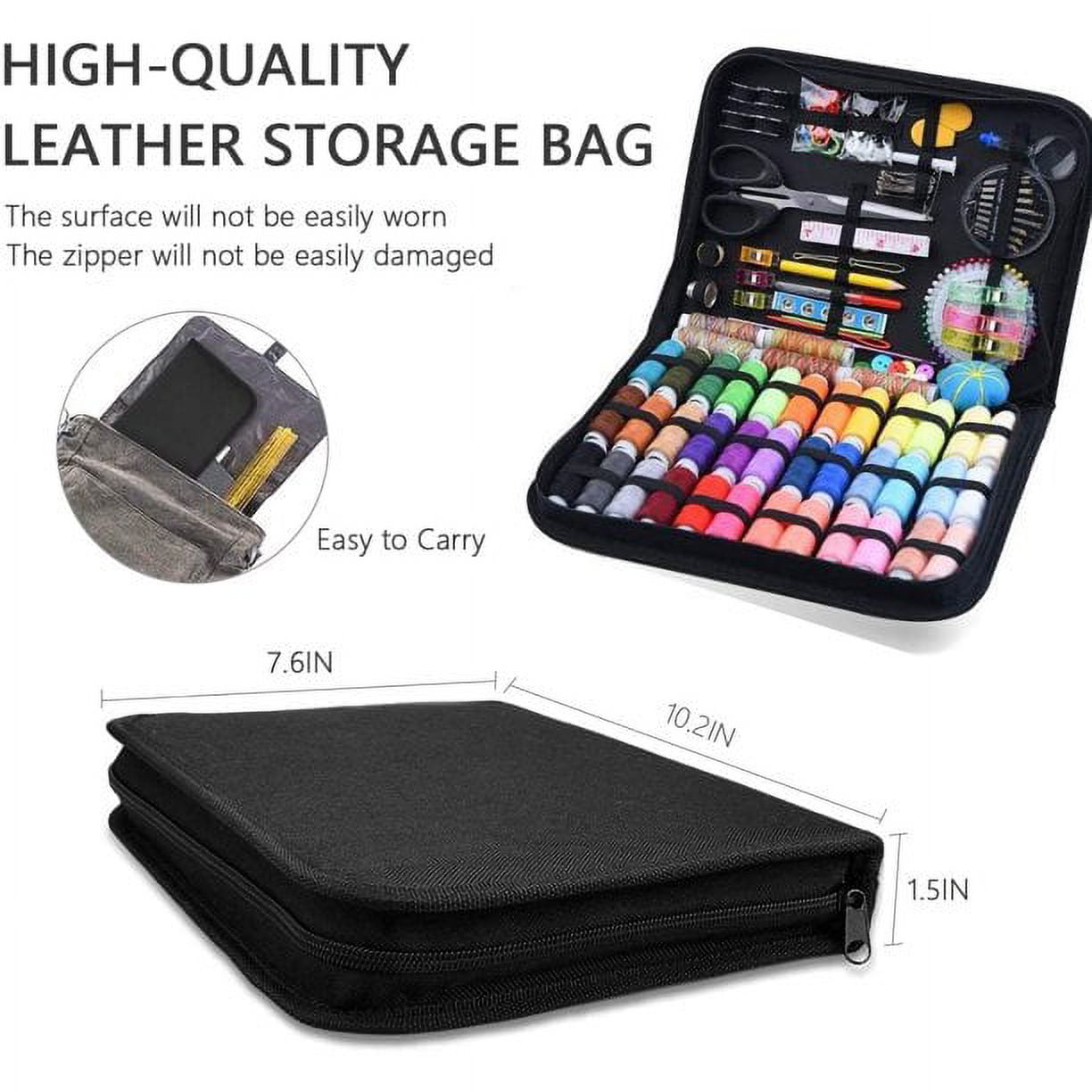 AMERTEER Sewing Kit,200 Pcs Premium Sewing Kit for Adults Include Sewing Box, Sewing Needles, 41XL Thread Spools, Sewing Supplies and Accessories for Travel, Kids, Beginners