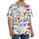 thumbnail image 2 of Fotbe Summer Camisa Estampada de Manga Corta para Hombre, Casual de Verano, Estilo Playero, Sin Arrugas-X-Large, 2 of 5