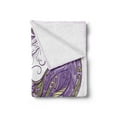 thumbnail image 2 of Peacock Mandala Soft Flannel Fleece Throw Blanket, Ornamental Design of Detailed Hand-drawn Peafowl Illustration, Cozy Plush for Indoor and Outdoor Use, 60" x 80", Multicolor, by Ambesonne, 2 of 5