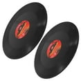 thumbnail image 4 of 2 Pcs Disques Vinyles Vintage Style Rétro Ornements Décoratifs Muraux en Vinyle pour Bar, 4 of 5