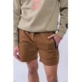 thumbnail image 2 of Brooklyn Cloth Men’s 5" Inseam Heat Seal Zip Pocket Shorts, Polyester, Toffee, X Large, 2 of 5