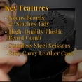thumbnail image 2 of Pete & Pedro Beard Care & Mustache Comb + Stainless Steel Scissors Kit, 2 of 5