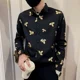 thumbnail image 2 of Camisas para hombre Camisa estampada gráfica para hombre blanca con ropa estampada Moda para hombre 2024 Marca barata Tops ajustados Verano estilo coreano, 2 of 4