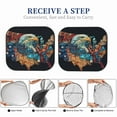 thumbnail image 6 of Naloa Stained Glass Eagle USA Print 2-Piece Windshield Sunshade,Foldable Car Front Window Sun Shades,for Most Sedans SUV Truck-Small, 6 of 6